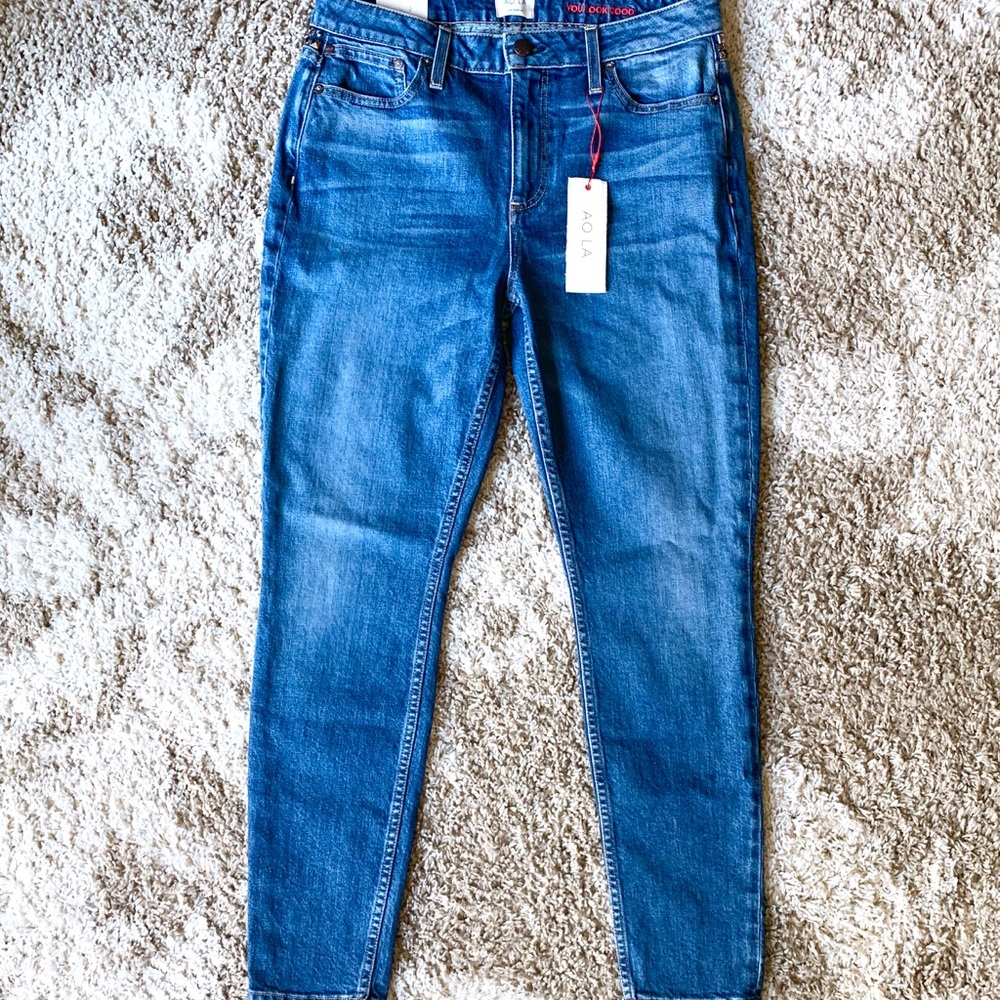 Alice & Olivia Good Radar Love Studded Skinny Jean - Picture 7 of 8
